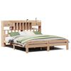 vidaXL Bed met boekenkast zonder matras grenenhout wasbruin 150x200 cm