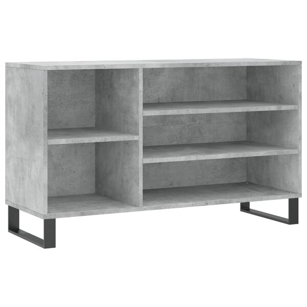 vidaXL Schoenenkast 102x36x60 cm bewerkt hout betongrijs
