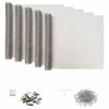 vidaXL Lichtschachtdeksel met clips 5 st 70 x 190 cm RVS 201 zilver