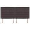 vidaXL Hoofdbord Donkerbruin 200 cm Stof
