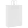 vidaXL Papieren zakken 50 st met hengsels 32x12x42 cm wit