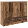 vidaXL Hoge kast met lade 3 pcs Oud Hout Bewerkt hout
