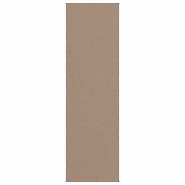 vidaXL Deurmat Beige en zwart 120 x 400 cm Polypropyleen en vinyl