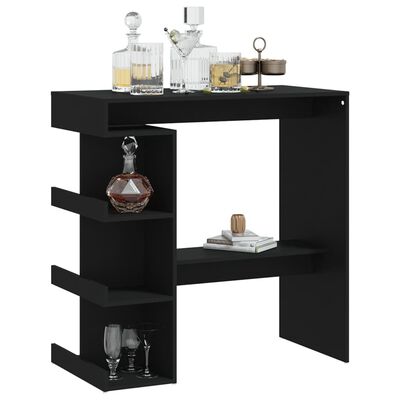 Bartafel met opbergrek 100x50x101,5 cm spaanplaat betongrijs Bartafel met opbergrek 100x50x101,5 cm spaanplaat betongrijs