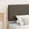 vidaXL Bedframe met Gevoerd Hoofdgedeelte Taupe 90 x 190 cm
