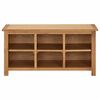 vidaXL Schoenenrek 90x37x45 cm massief eikenhout