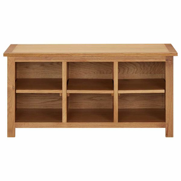 vidaXL Schoenenrek 90x37x45 cm massief eikenhout