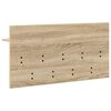 vidaXL Wandgemonteerde kapstok met plank Sonoma Eiken 80 x 40 x 12 cm