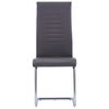 vidaXL Eetkamerstoelen 4 st kunstleer grijs
