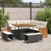 vidaXL Tuin Sofa Set 8 pcs Zwart en Cr&egrave;me poly rattan