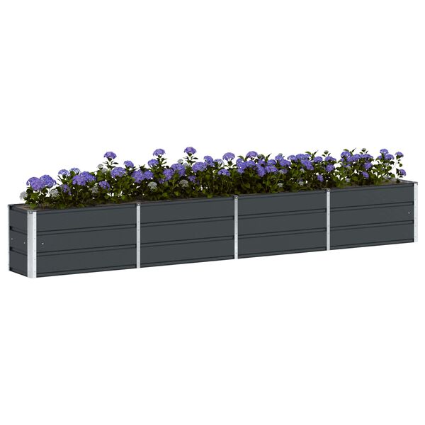 vidaXL Plantenbak Antraciet 320 x 40 x 45 cm Staal