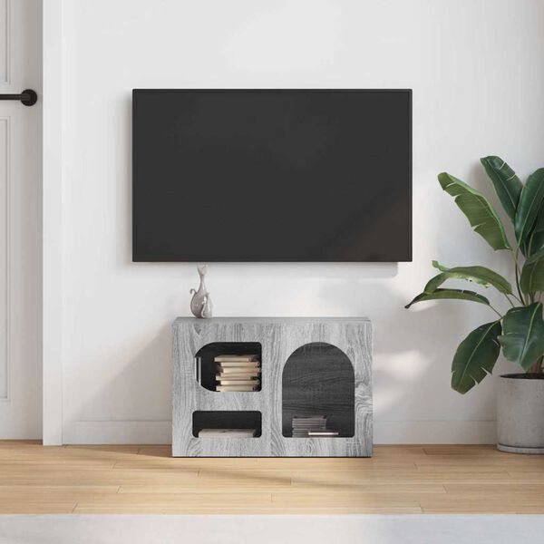 vidaXL TV-kast Grijs Sonoma 60 x 35 x 40 cm Bewerkt hout