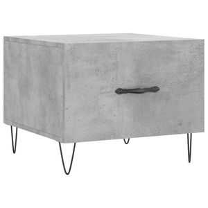 vidaXL Salontafel 50x50x40 cm bewerkt hout betongrijs