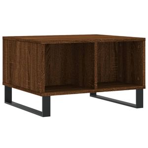 vidaXL Salontafel 60x50x36,5 cm bewerkt hout bruin eikenkleur