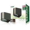 Ranex LED-wandlamp 3 W grijs 5000.332