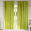 vidaXL Zwart-out Gordijnen met Ringen 2 pcs Groen 260 x 140 cm
