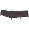 vidaXL Boxspringbed Donkerbruin 140 x 200 cm Stof