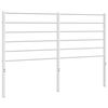 vidaXL Vervangend hoofdbord metaal wit 150 cm