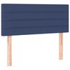 vidaXL Boxspring met matras stof blauw 90x190 cm
