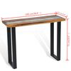 vidaXL Wandtafel 100x35x75 cm teakhout