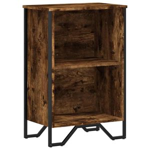 vidaXL Boekenkast 50x31x74,5 cm bewerkt hout gerookt eikenkleurig