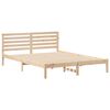 vidaXL Bedframe met hoofdeinde Bruin 160 x 210 cm Massief grenenhout