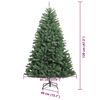 vidaXL Kunstmatige Inklapbare Kerstboom Groen 120 cm PVC en Metaal