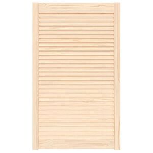vidaXL Kastdeur met lamellen 99,3x59,4 cm massief grenenhout