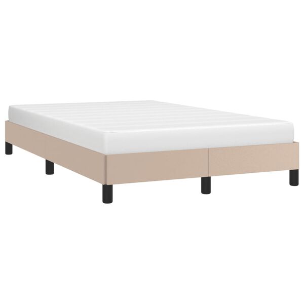 vidaXL Bedframe kunstleer cappuccinokleurig 120x200 cm