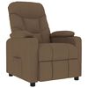vidaXL Massagestoel stof bruin