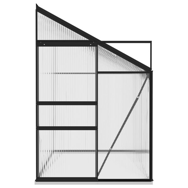 vidaXL Broeikas 5,24 m&sup3; aluminium antracietkleurig