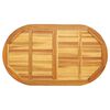 vidaXL Tafelblad Olie naturel 120 x 70 x 2 cm Massief Acaciahout