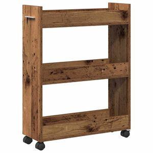 vidaXL Kast met wiel Oudhout 60 x 22 x 79 cm