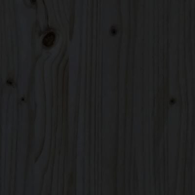 vidaXL 4-delige Loungeset met kussens massief hout zwart