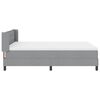 vidaXL Boxspringbed met matras Lichtgrijs 200 x 160 cm Polyester