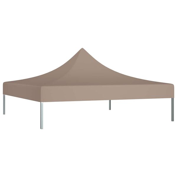 vidaXL Partytentdak 270 g/m² 2x2 m taupe