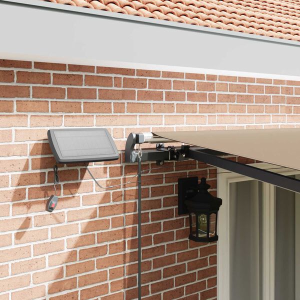 vidaXL Inklapbaar Zonnescherm Beige 500 &times;300 cm Stof