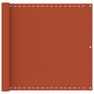 vidaXL Balkonscherm 90x400 cm HDPE oranje