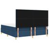 vidaXL Boxspringbed met matras met hoofdeinde Blauw 180 x 200 cm Stof