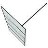 vidaXL Inloopdouchewand 100x195 cm mat ESG-glas zwart
