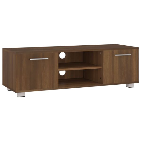 vidaXL Tv-meubel 110x40x35 cm bewerkt hout bruin eikenkleur