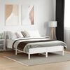vidaXL Bedframe zonder matras massief grenenhout wit 160x200 cm