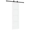 vidaXL Schuifdeur ORKDAL 61 x 198,5 cm Bewerkt hout Wit en zwart