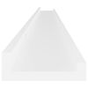 vidaXL Wandschappen 4 st 115x9x3 cm wit
