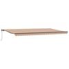vidaXL Uitschuifbare luifel Meerkleurig 600 &times; 350 cm Stof en Aluminium