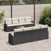 vidaXL Tuin Sofa Set Zwart 55 x 55 x 37 cm poly rattan