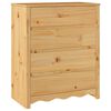 vidaXL Ladekast Drammen Eiken 76,5 x 40 x 91 cm Massief grenenhout