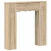 vidaXL Haardomlijsting Sonoma Eiken 102 x 20 x 102 cm Bewerkt hout