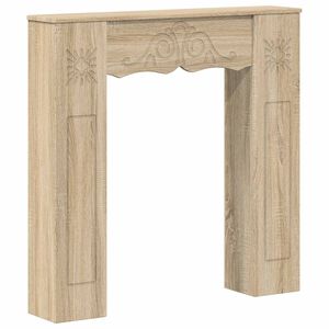 vidaXL Haardomlijsting Sonoma Eiken 102 x 20 x 102 cm Bewerkt hout