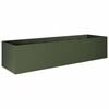 vidaXL Plantenbak Olijfgroen 280 x 80 x 60 cm Koudgewalst staal